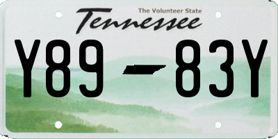 TN license plate Y8983Y