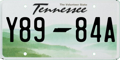 TN license plate Y8984A