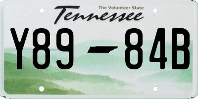 TN license plate Y8984B