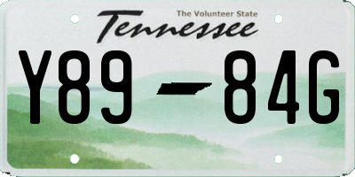 TN license plate Y8984G
