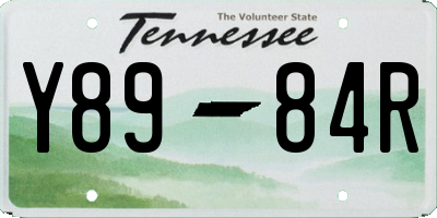 TN license plate Y8984R