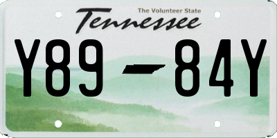 TN license plate Y8984Y