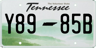 TN license plate Y8985B