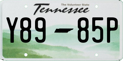 TN license plate Y8985P