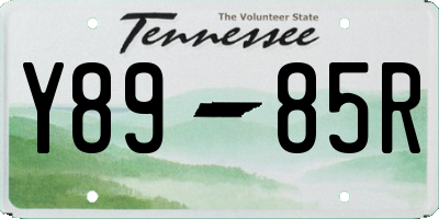 TN license plate Y8985R