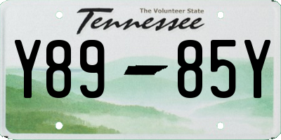 TN license plate Y8985Y