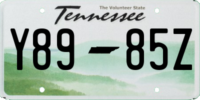 TN license plate Y8985Z