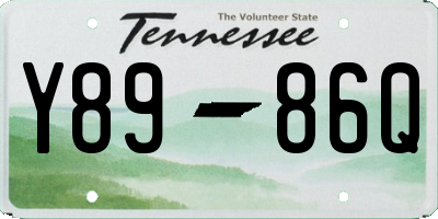 TN license plate Y8986Q