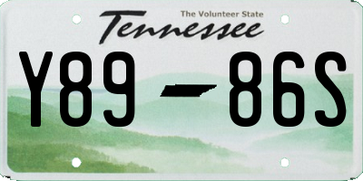 TN license plate Y8986S