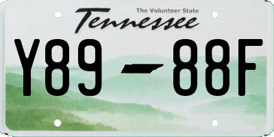 TN license plate Y8988F