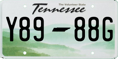 TN license plate Y8988G