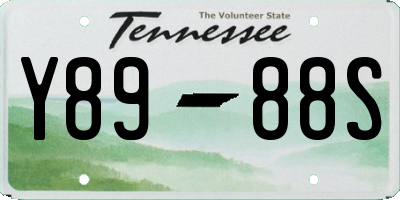 TN license plate Y8988S