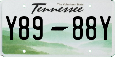 TN license plate Y8988Y