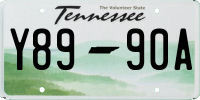 TN license plate Y8990A
