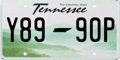 TN license plate Y8990P