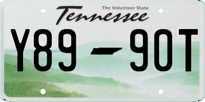 TN license plate Y8990T