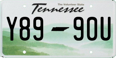 TN license plate Y8990U
