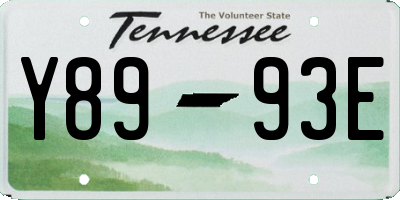 TN license plate Y8993E