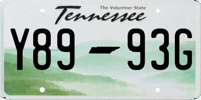 TN license plate Y8993G