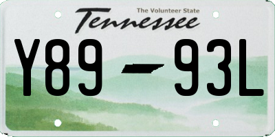 TN license plate Y8993L