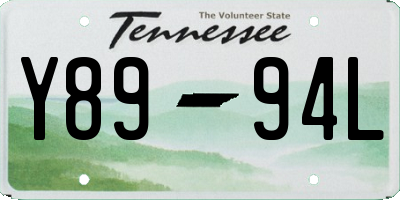 TN license plate Y8994L