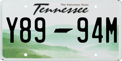 TN license plate Y8994M