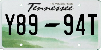 TN license plate Y8994T