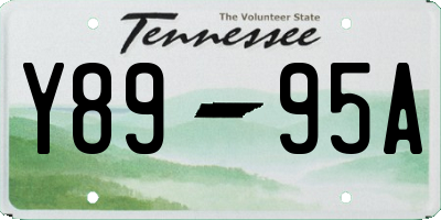 TN license plate Y8995A