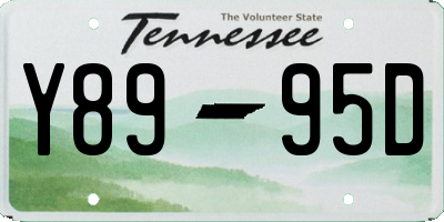 TN license plate Y8995D