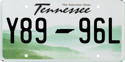 TN license plate Y8996L