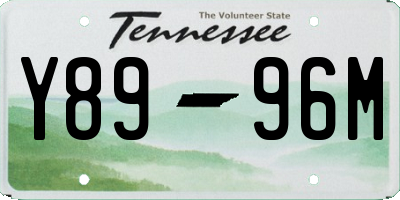 TN license plate Y8996M