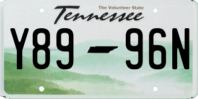 TN license plate Y8996N