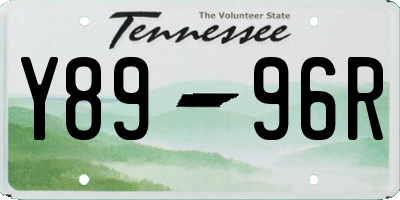 TN license plate Y8996R
