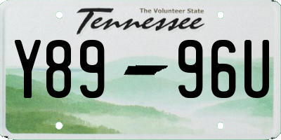 TN license plate Y8996U