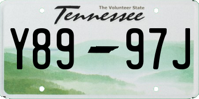 TN license plate Y8997J