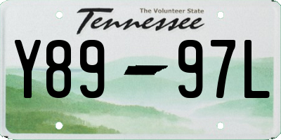 TN license plate Y8997L