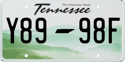 TN license plate Y8998F