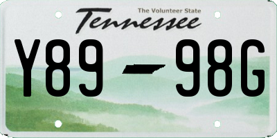 TN license plate Y8998G