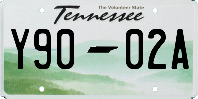 TN license plate Y9002A