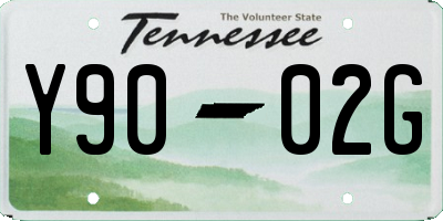 TN license plate Y9002G