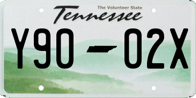 TN license plate Y9002X
