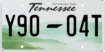 TN license plate Y9004T