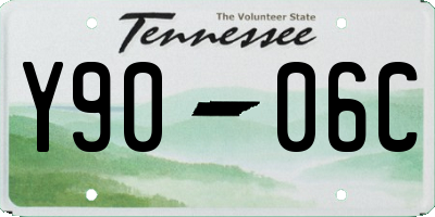 TN license plate Y9006C