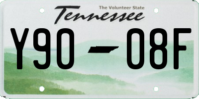 TN license plate Y9008F