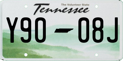TN license plate Y9008J