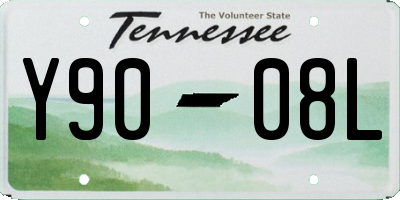 TN license plate Y9008L