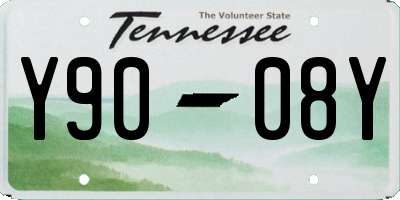TN license plate Y9008Y
