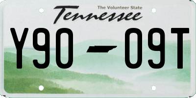TN license plate Y9009T