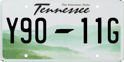 TN license plate Y9011G