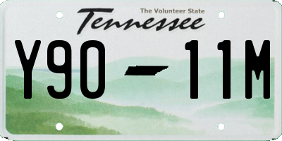 TN license plate Y9011M